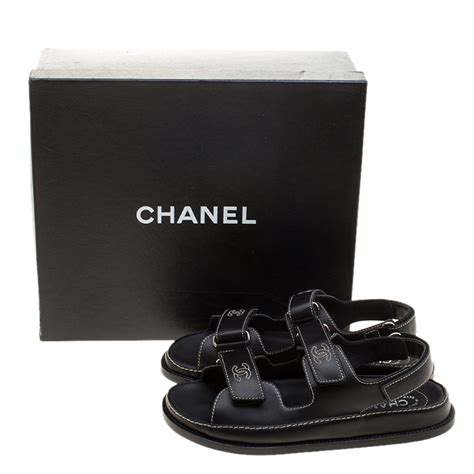 chanel 2022 sandals|Chanel velcro sandals price.